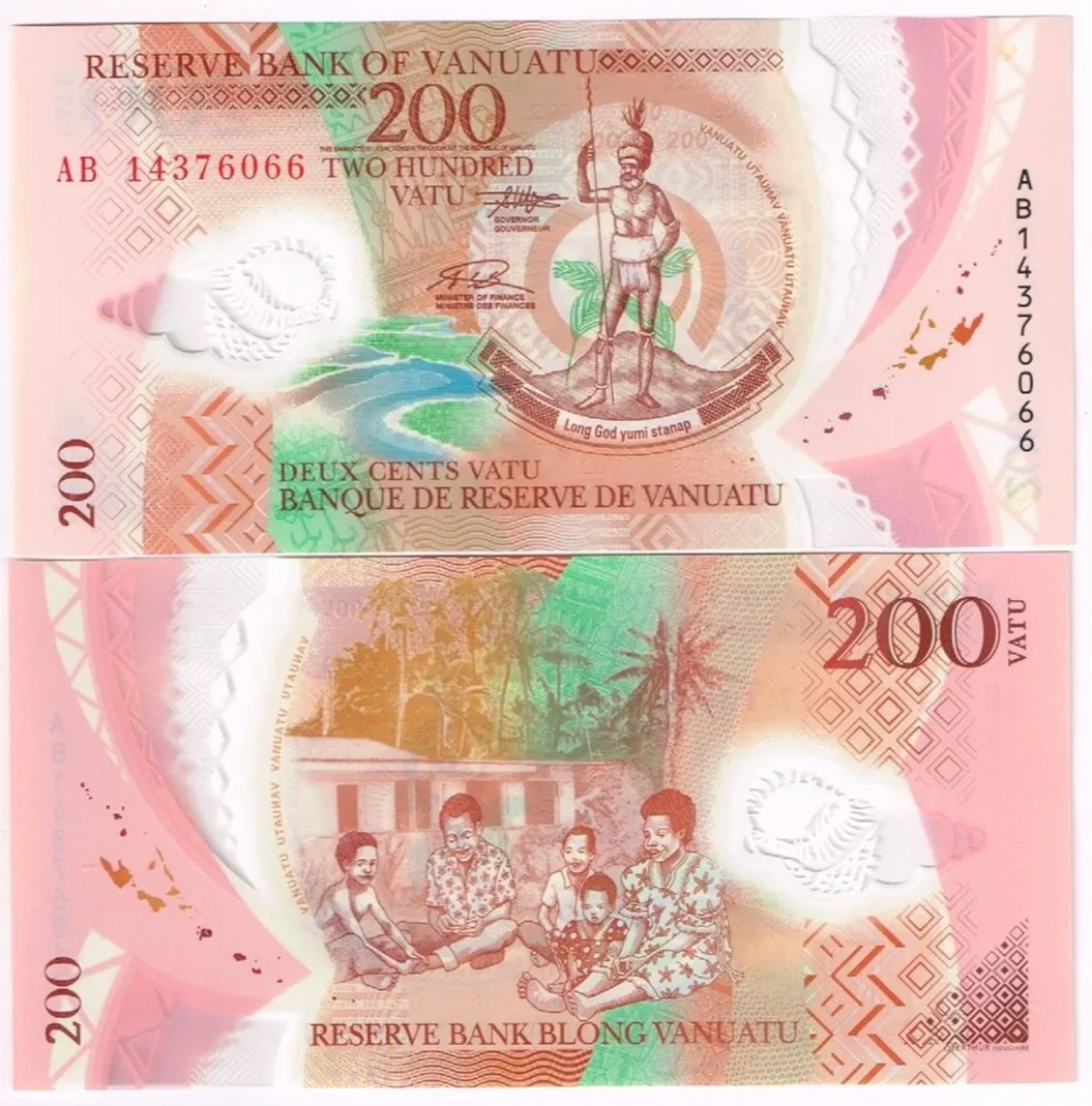 Vanuatu 200 vatu P-12 UNC Polimer