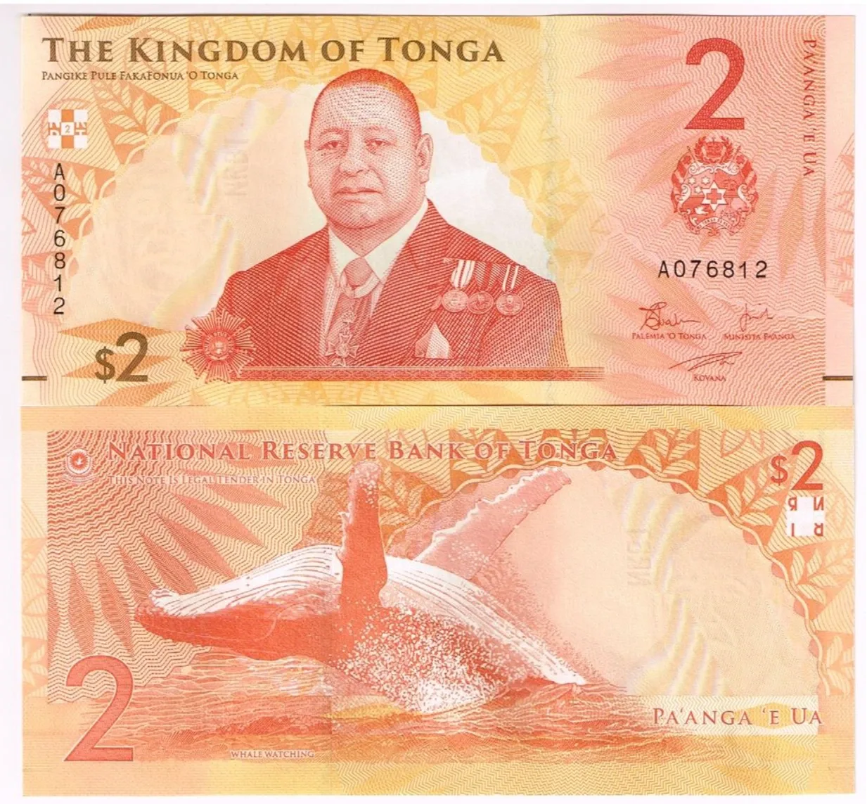Tonga 2 paanga 2023 P-50 UNC