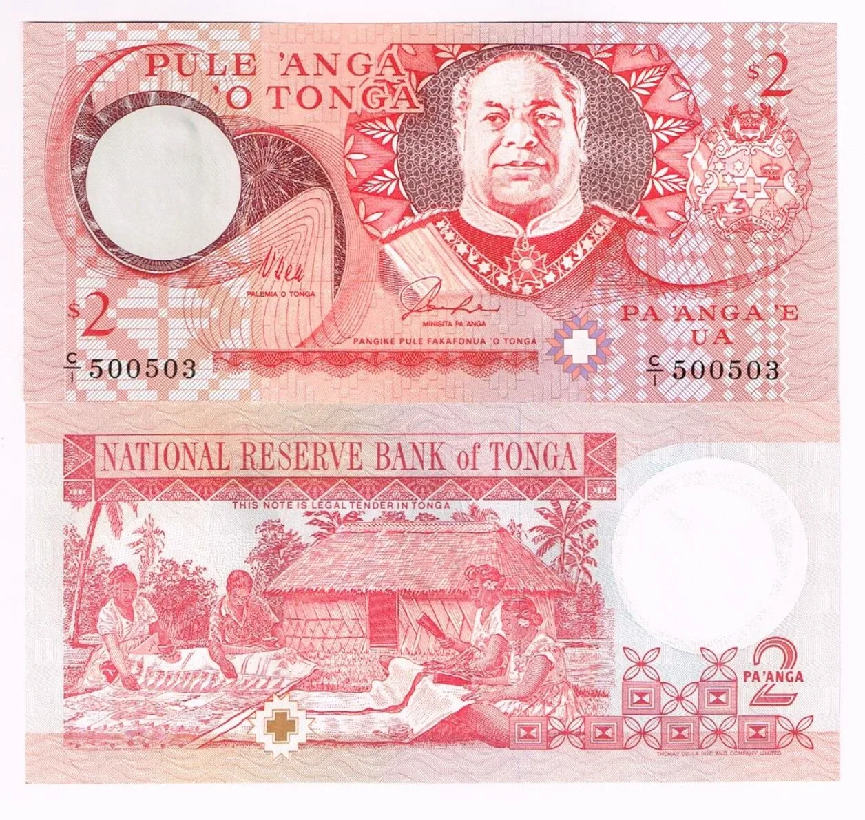 Tonga 2 paanga 1995 P-32a UNC